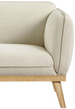 Nolita Mid-Century Modern Chair with Natural Solid Wood Base – Stylish Comfort for Any Space