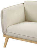 Nolita Mid-Century Modern Chair with Natural Solid Wood Base – Stylish Comfort for Any Space