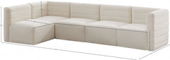 Quincy Velvet Modular Comfort Sectional