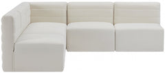 Quincy Velvet Modular Comfort Sectional