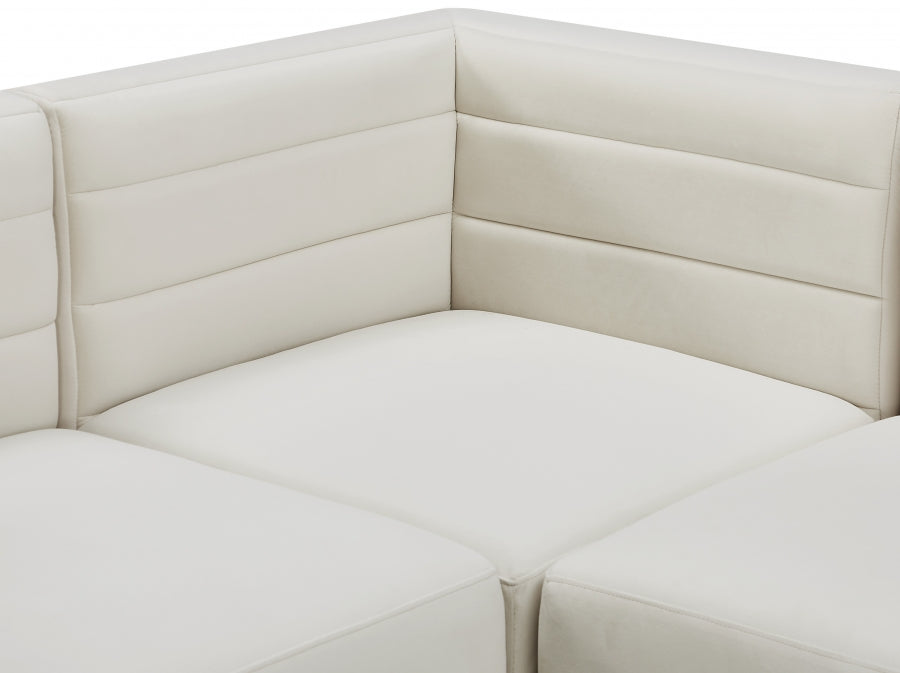 Quincy Velvet Modular Comfort Sectional