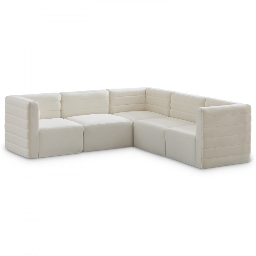 Quincy Velvet Modular Comfort Sectional