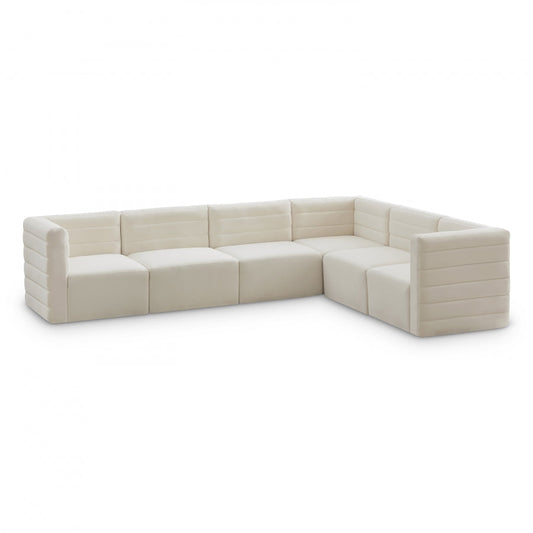 Quincy Velvet Modular Comfort Sectional