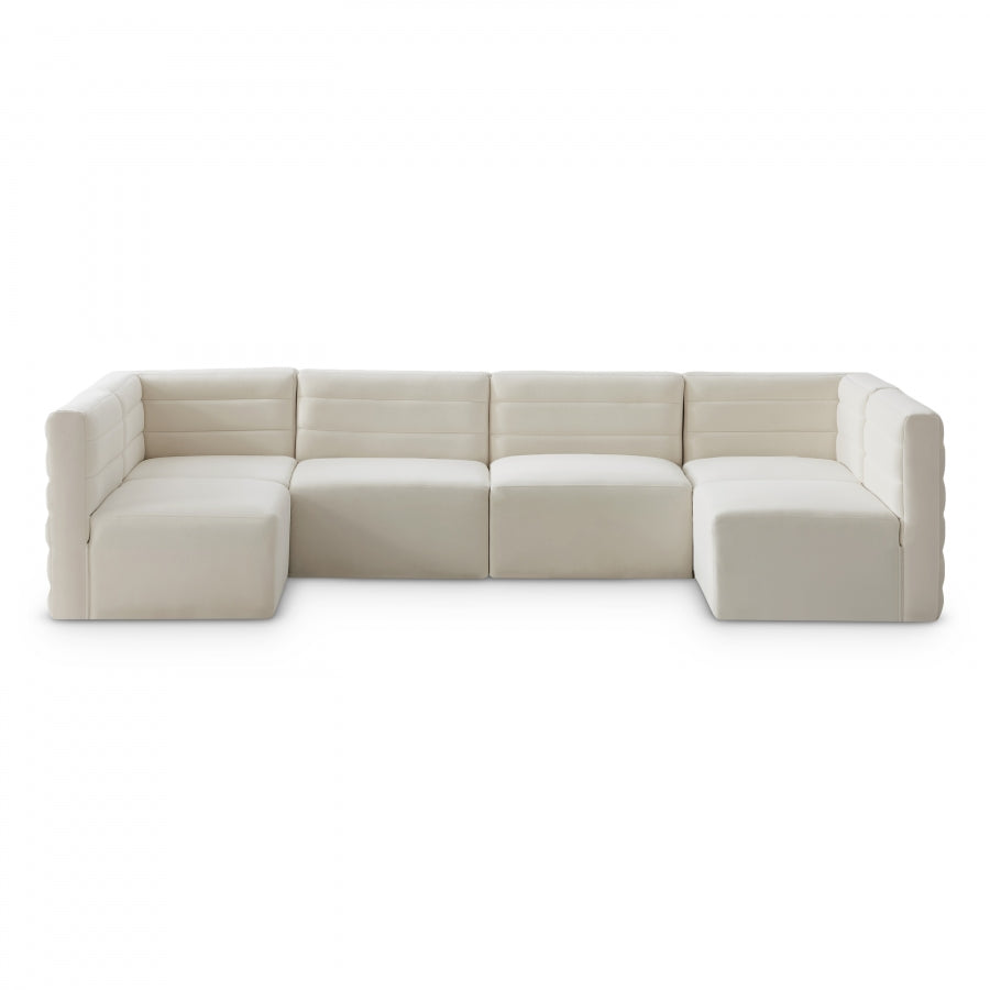 Quincy Velvet Modular Comfort Sectional