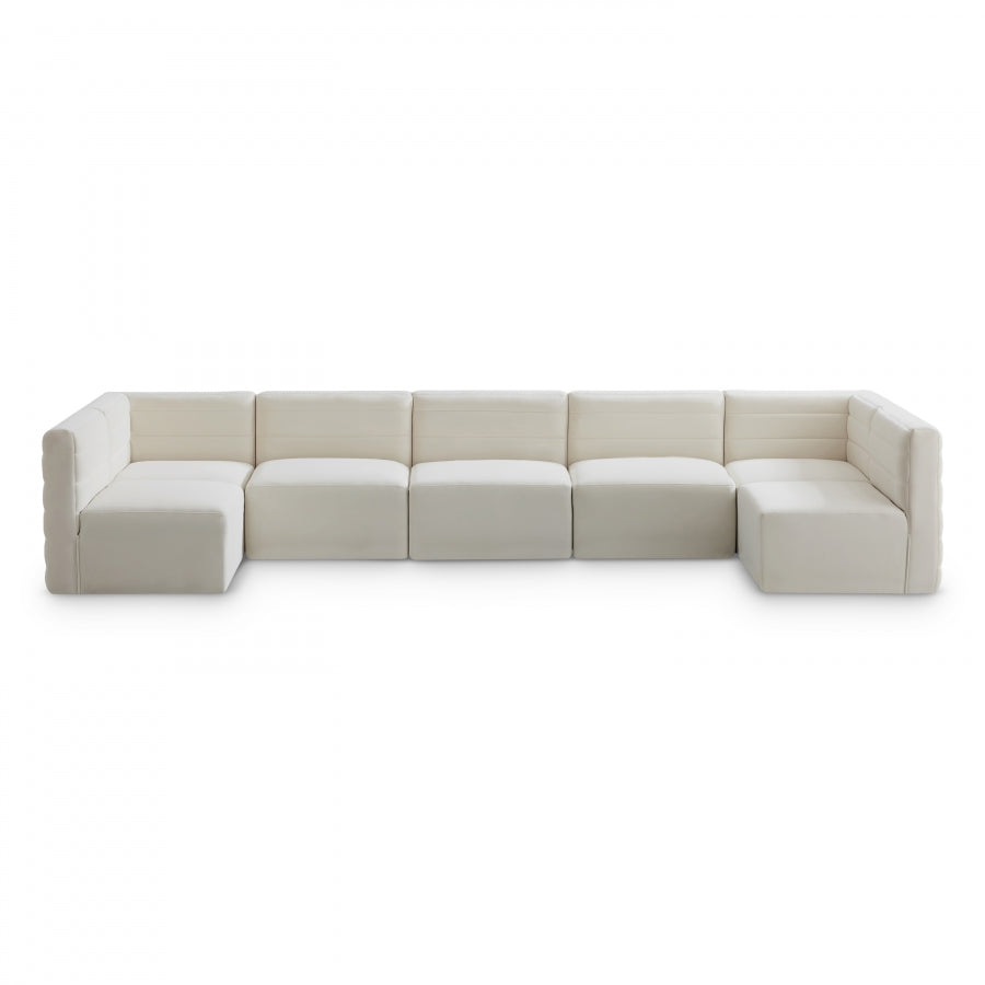 Quincy Velvet Modular Comfort Sectional