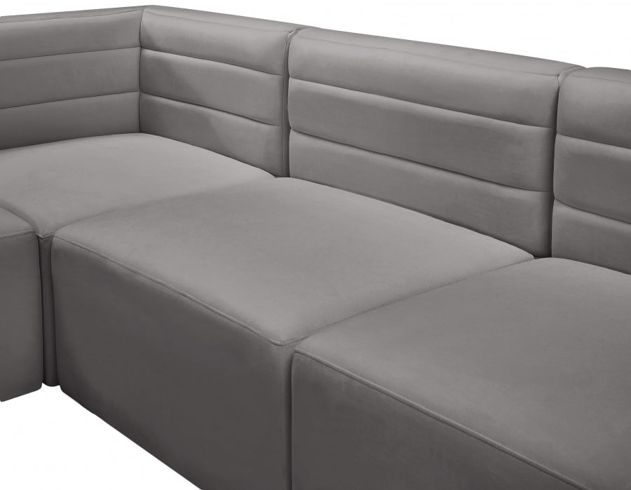 Quincy Velvet Modular Comfort Sectional