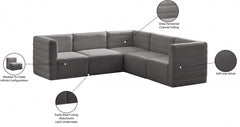 Quincy Velvet Modular Comfort Sectional