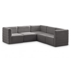 Quincy Velvet Modular Comfort Sectional