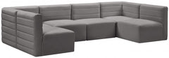 Quincy Velvet Modular Comfort Sectional