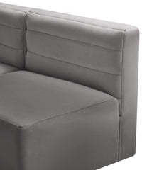 Quincy Velvet Modular Comfort Sectional