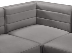 Quincy Velvet Modular Comfort Sectional