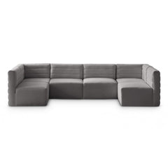 Quincy Velvet Modular Comfort Sectional