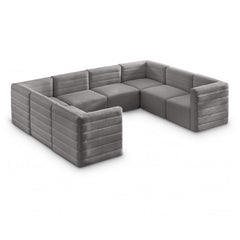 Quincy Velvet Modular Comfort Sectional