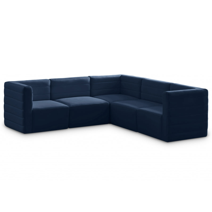 Quincy Velvet Modular Comfort Sectional