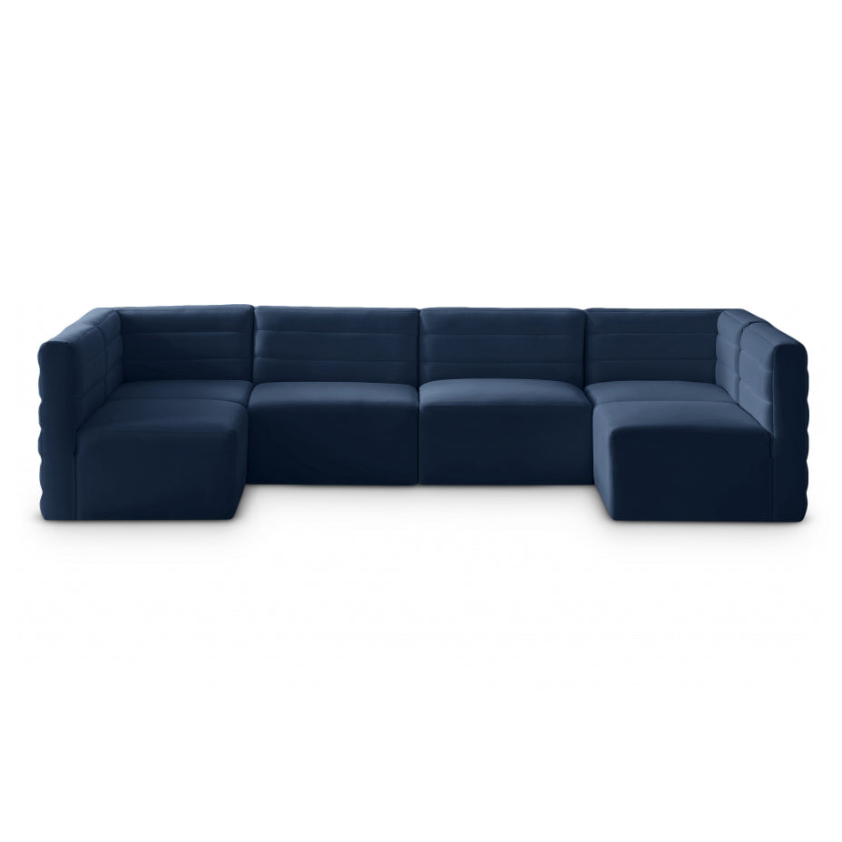 Quincy Velvet Modular Comfort Sectional