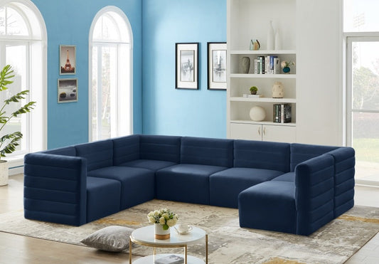 Quincy Velvet Modular Comfort Sectional