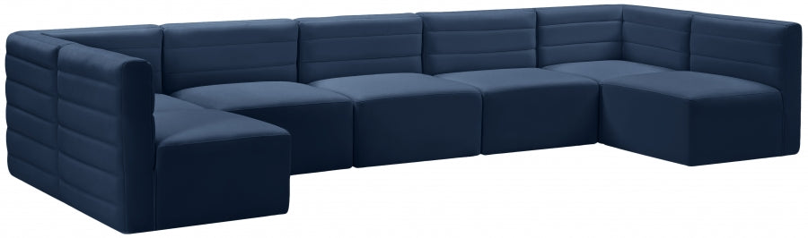 Quincy Velvet Modular Comfort Sectional