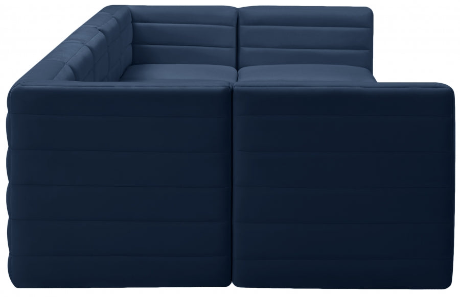 Quincy Velvet Modular Comfort Sectional