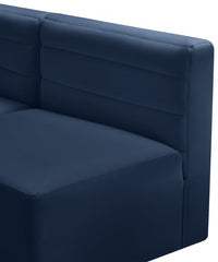 Quincy Velvet Modular Comfort Sectional