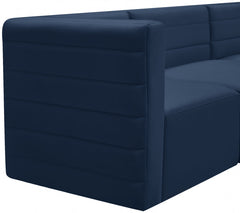 Quincy Velvet Modular Comfort Sectional