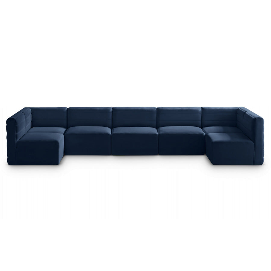 Quincy Velvet Modular Comfort Sectional