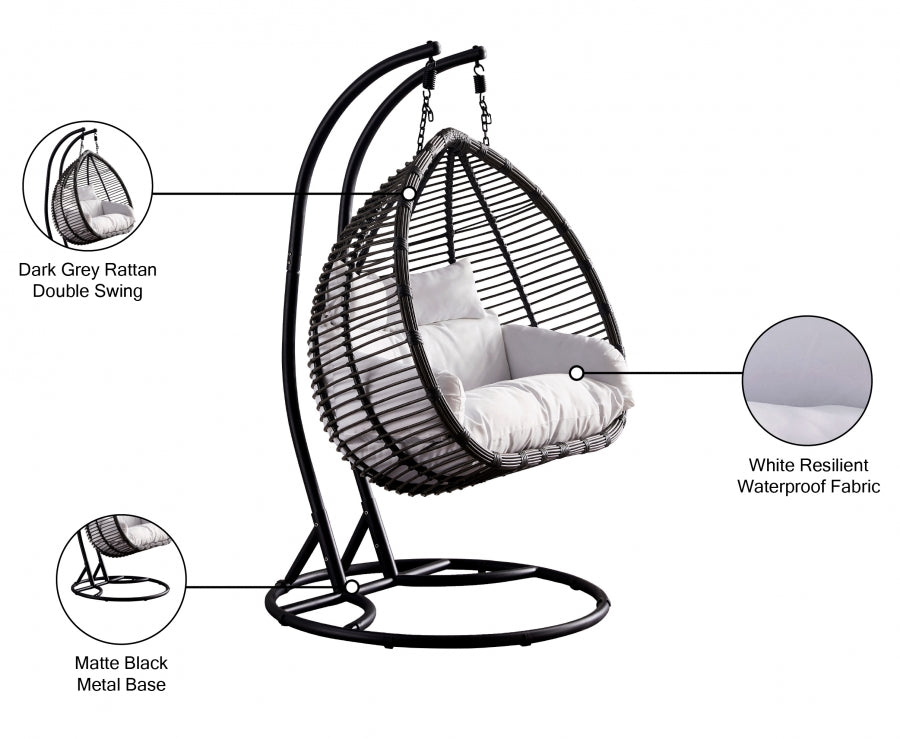 Tarzan Outdoor Patio Double Swing Chair