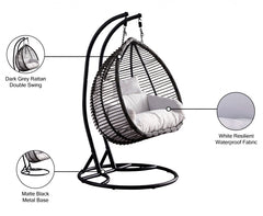 Tarzan Outdoor Patio Double Swing Chair