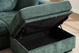 NARLO 97" 3-Seater Sofa with 1 Storage Ottoman