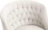 Arden Velvet Office Chair - Stylish Swivel Design with Gold Base and Luxurious Deep Button Tufting