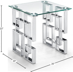 Alexis Chrome End Table