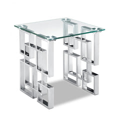 Alexis Chrome End Table