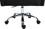 Arden Velvet Office Chair - Stylish Swivel Design with Gold Base and Luxurious Deep Button Tufting