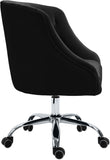 Arden Velvet Office Chair - Stylish Swivel Design with Gold Base and Luxurious Deep Button Tufting