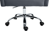 Arden Velvet Office Chair - Stylish Swivel Design with Gold Base and Luxurious Deep Button Tufting