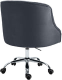 Arden Velvet Office Chair - Stylish Swivel Design with Gold Base and Luxurious Deep Button Tufting
