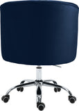 Arden Velvet Office Chair - Stylish Swivel Design with Gold Base and Luxurious Deep Button Tufting
