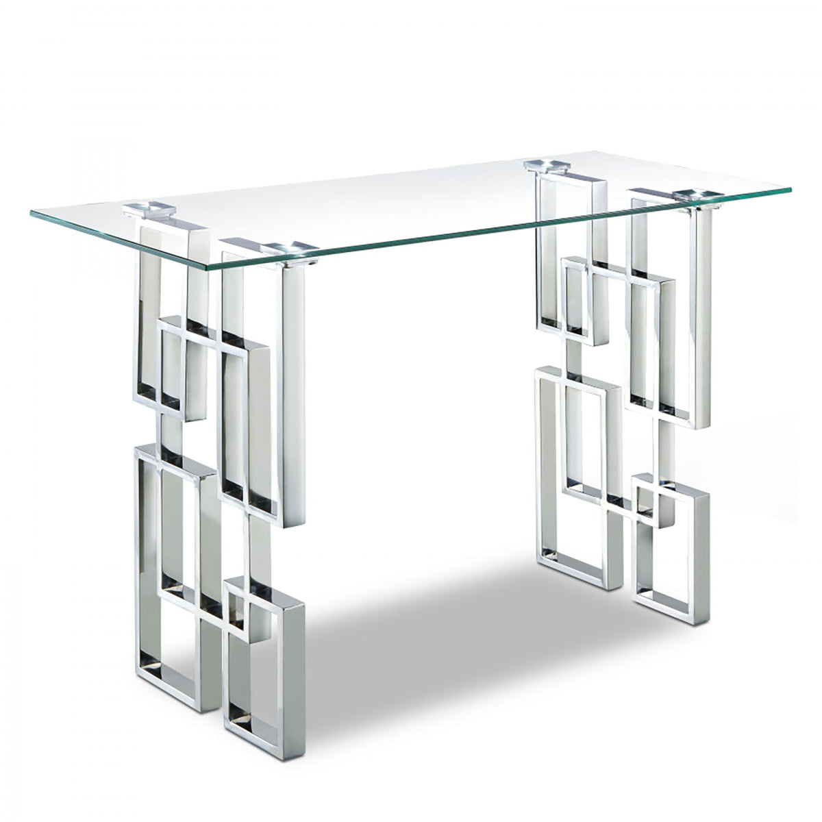 Alexis Chrome Console Table