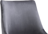 Karina Velvet Swivel Office Chair - Contemporary Design with Adjustable Height & Gold Base Charm