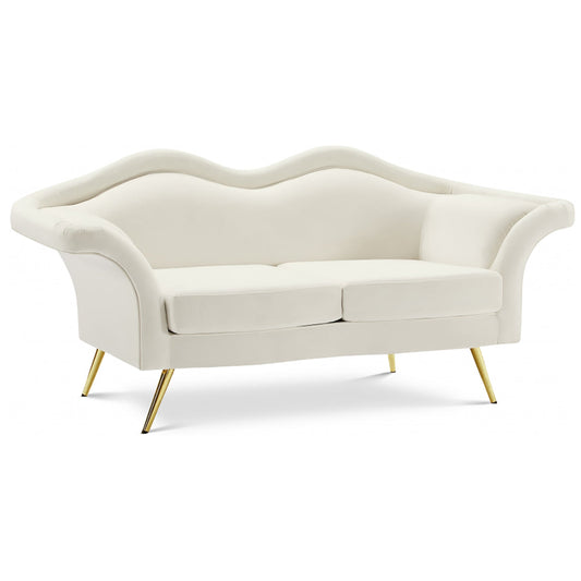 Lips Velvet Loveseat