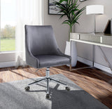 Karina Velvet Swivel Office Chair - Contemporary Design with Adjustable Height & Gold Base Charm