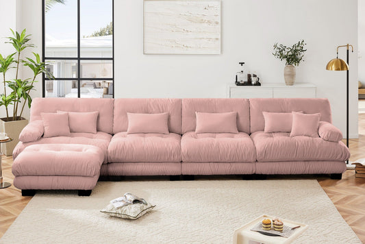 CLOUDIES 173" Sofa 4 Seater with 1 Ottoman