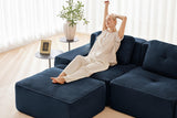 CORDELIA 153" 4-Seater Sofa with 2 Ottomans
