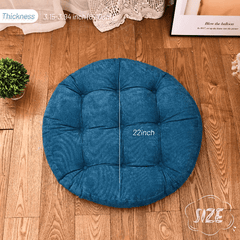 MAXYOYO 22x22 Inch Floor Pillow, Meditation Cushion for Yoga Living Room Sofa Balcony Outdoor, Turquoise