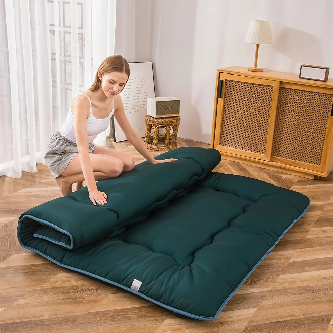 MAXYOYO Japanese Floor Futon Mattress, Dark green