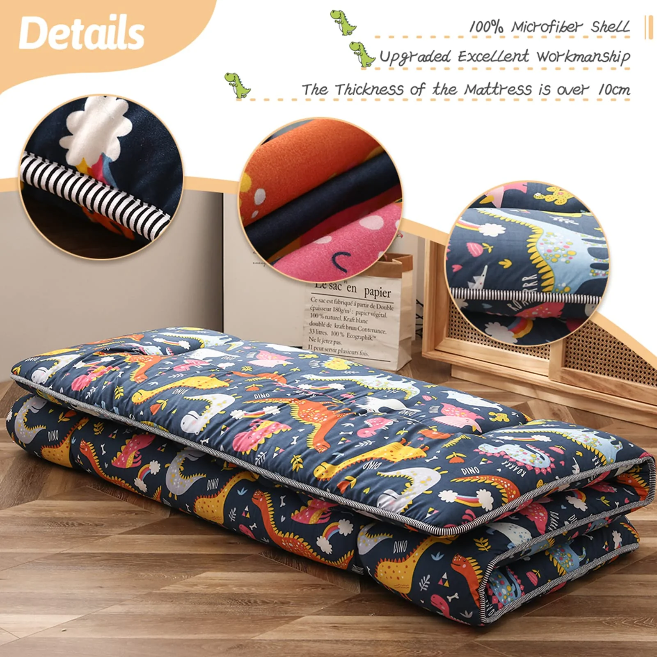 MAXYOYO Japanese Floor Futon Mattress, Dinosaur