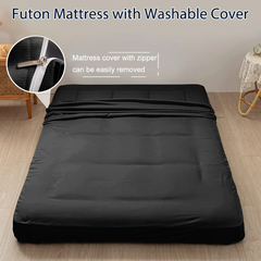 MAXYOYO 6" Extra Thick Floor Futon Mattress, Black