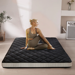 MAXYOYO New Super Thick Folding Japanese Floor Mattress, Black