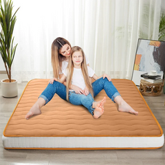 MAXYOYO 6" Extra Thick Floor Futon Mattress, Geometric Diamond Quilted Bed Mattress Topper