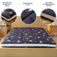 MAXYOYO Extra Thick Futon Floor Mattress, Padded Japanese Folding Roll Up Mattress Sleeping Pad