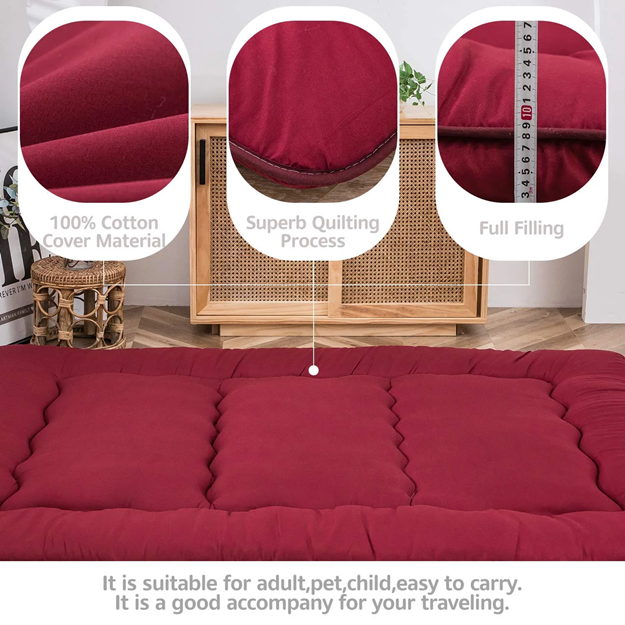 MAXYOYO Japanese Floor Futon Mattress, Portable futon mattress